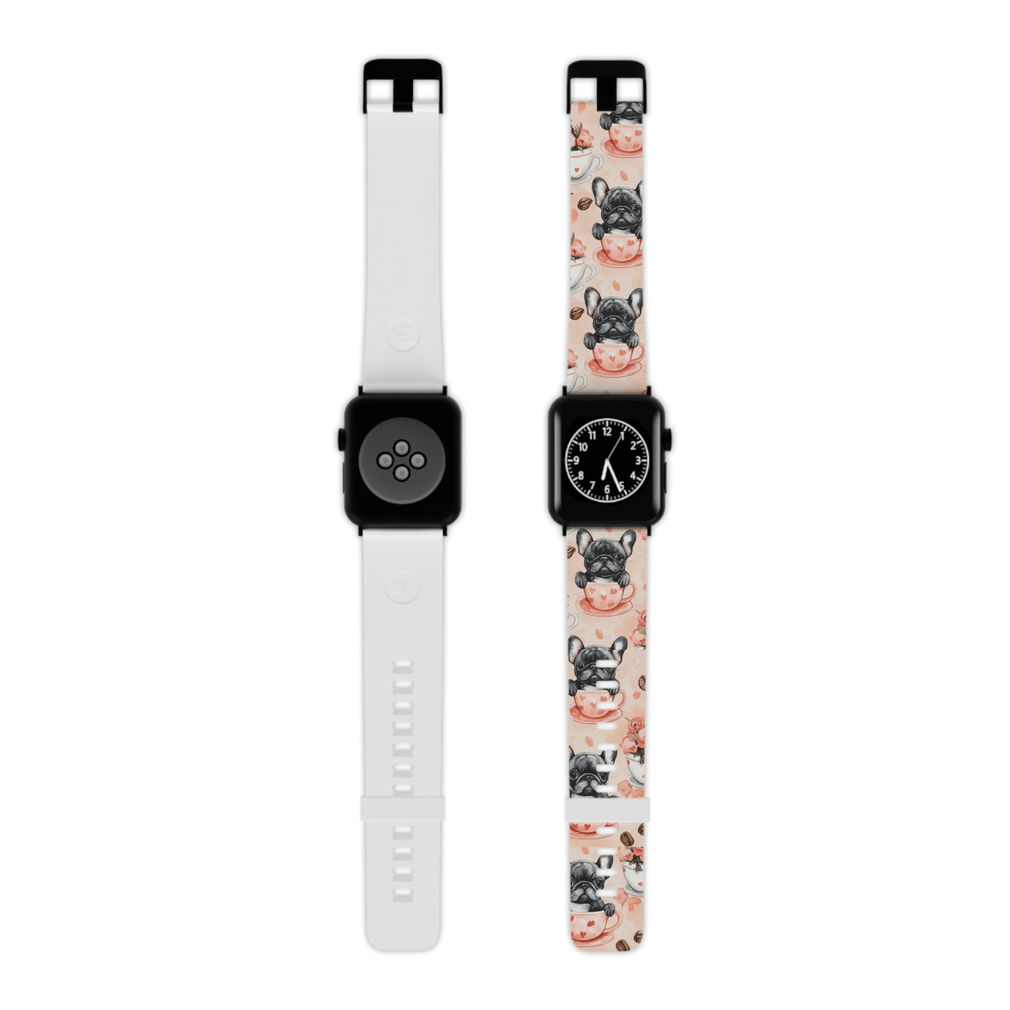 French Bulldogs in Heart Apple Watch Band