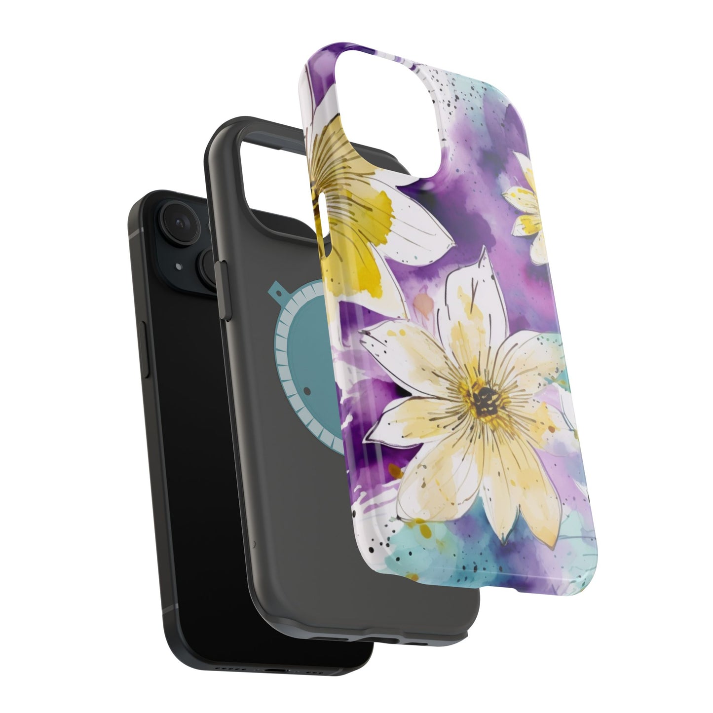 Abstract Floral Watercolor Splash - MagSafe iPhone Series Case