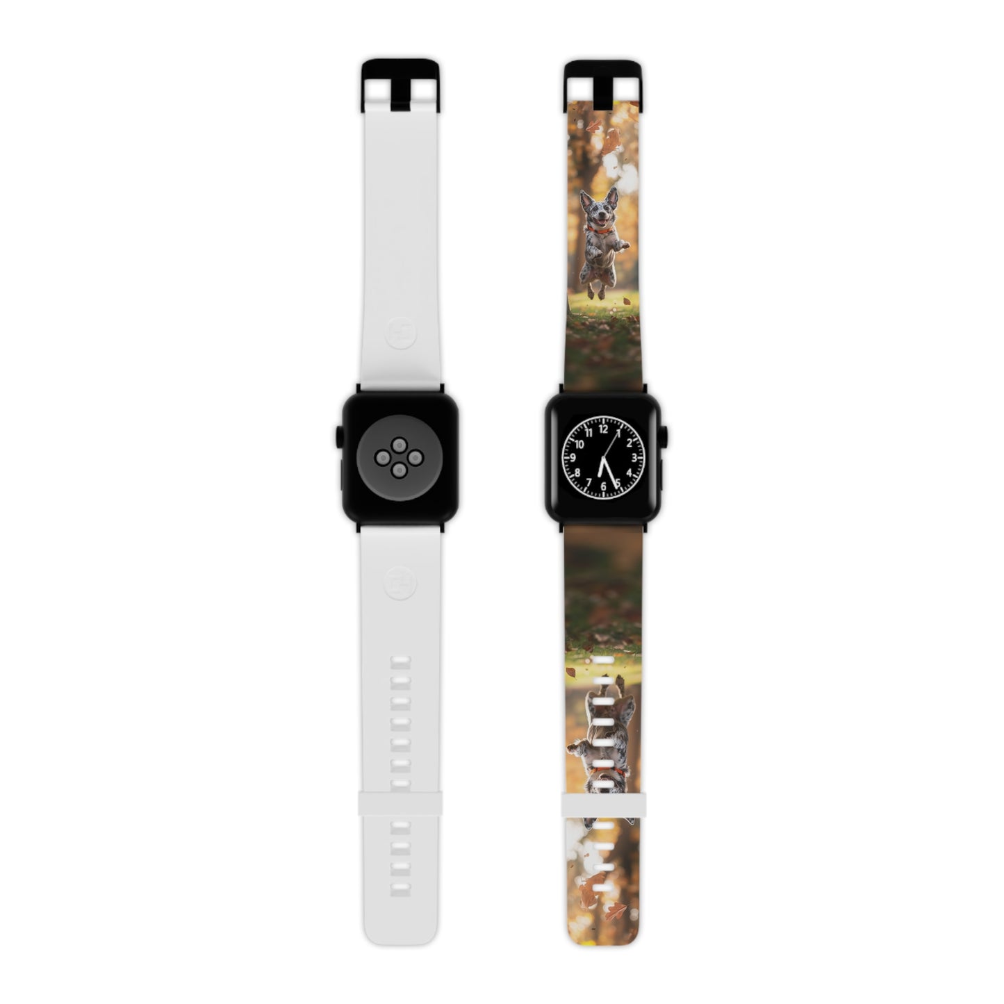 Energetic Blue Heeler Forest Pup Apple Watch Band