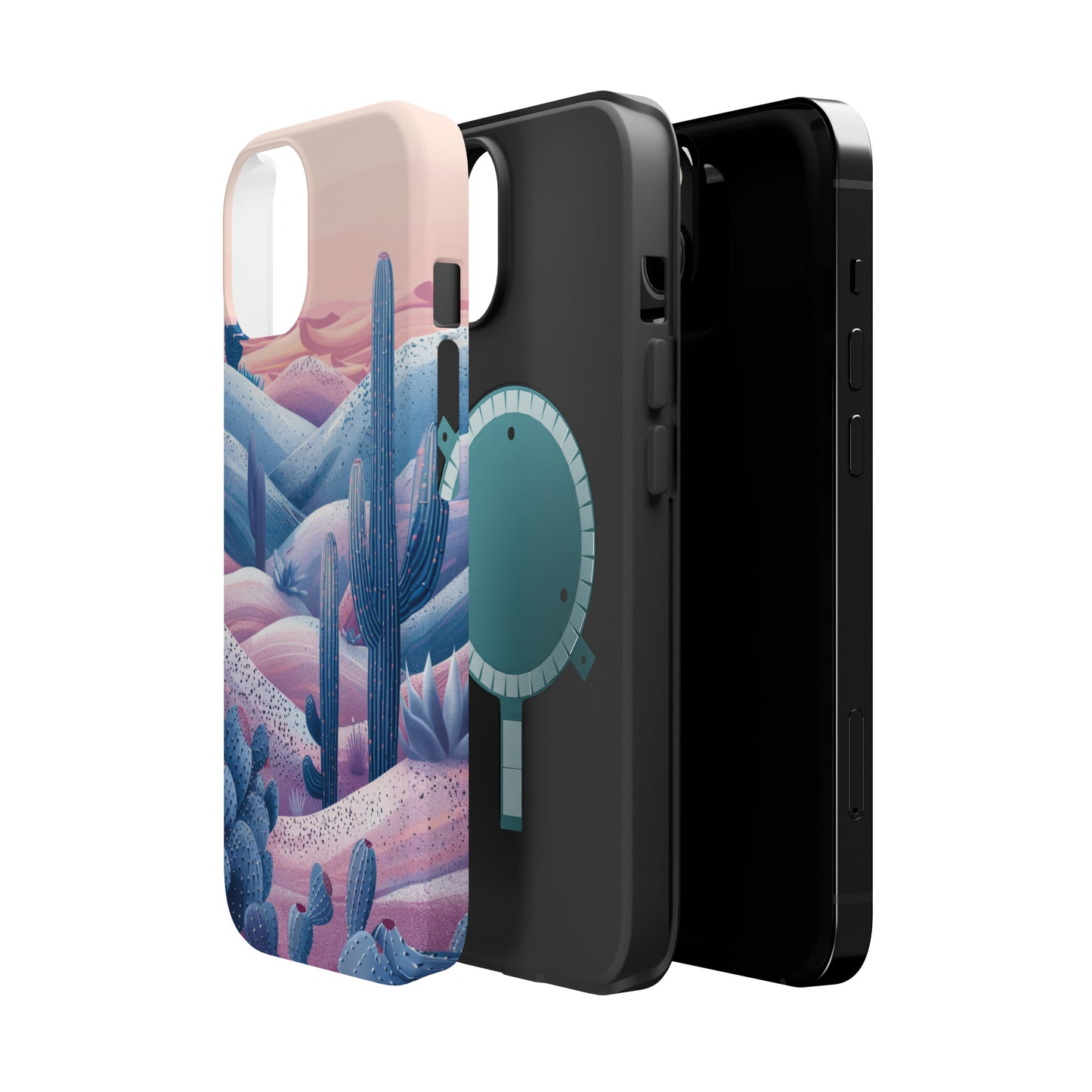 Desert Oasis MagSafe Case for iPhone – Cactus & Western Landscape Design for iPhone 15, 14 Pro Max, 13, and More!