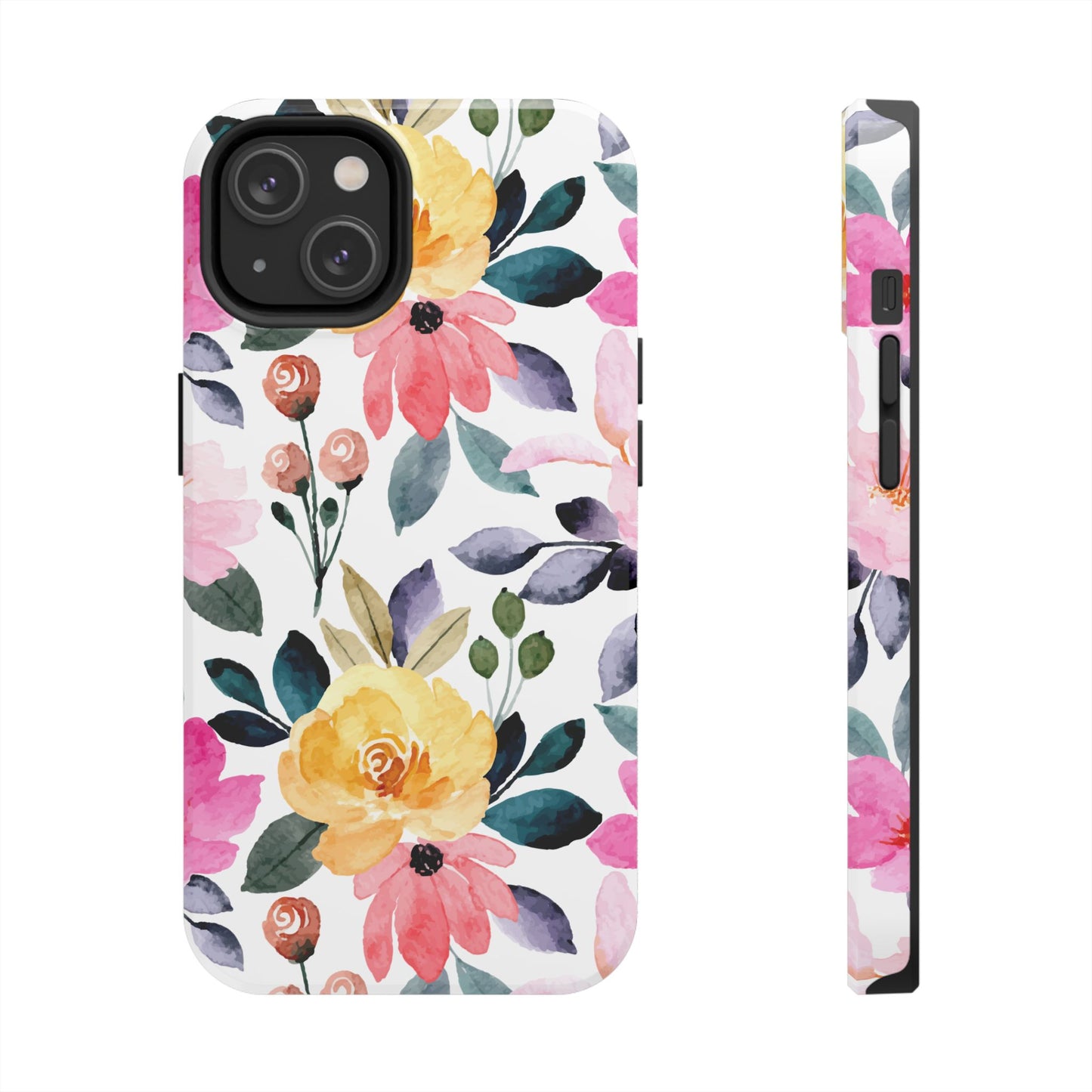 Blossoming Beauty – iPhone Series Case with Vibrant Watercolor Flowers