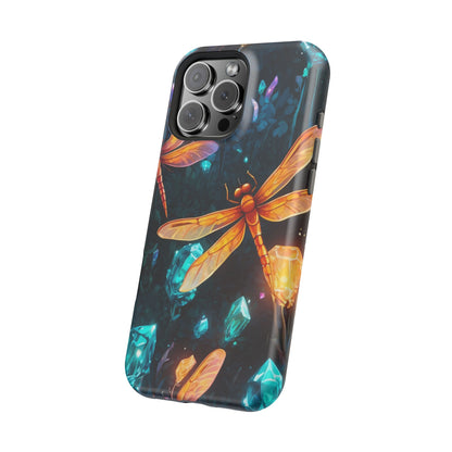 Mystical Dragonflies & Crystals – MagSafe iPhone Series Case