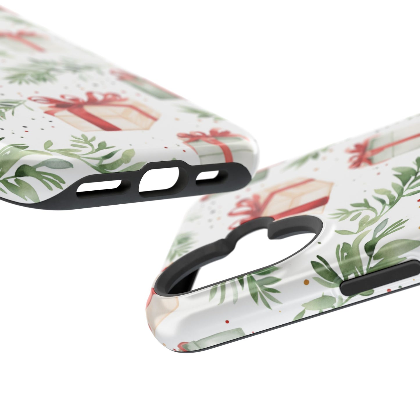 Watercolor Holiday Gifts & Greenery - MagSafe iPhone Series Case