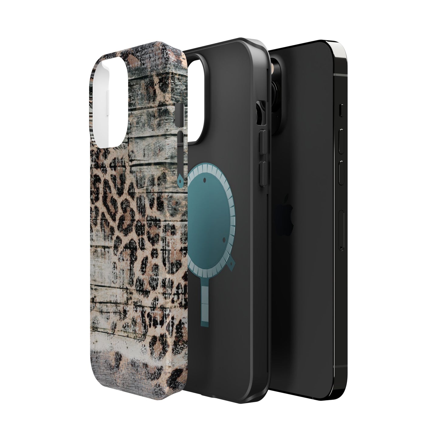 Rustic Leopard Wood Print - MagSafe iPhone Series Case