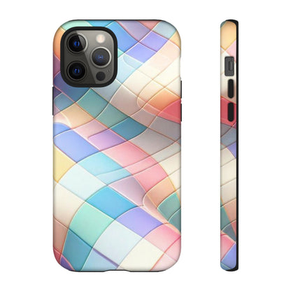 Pastel Prism Plaid iPhone Case