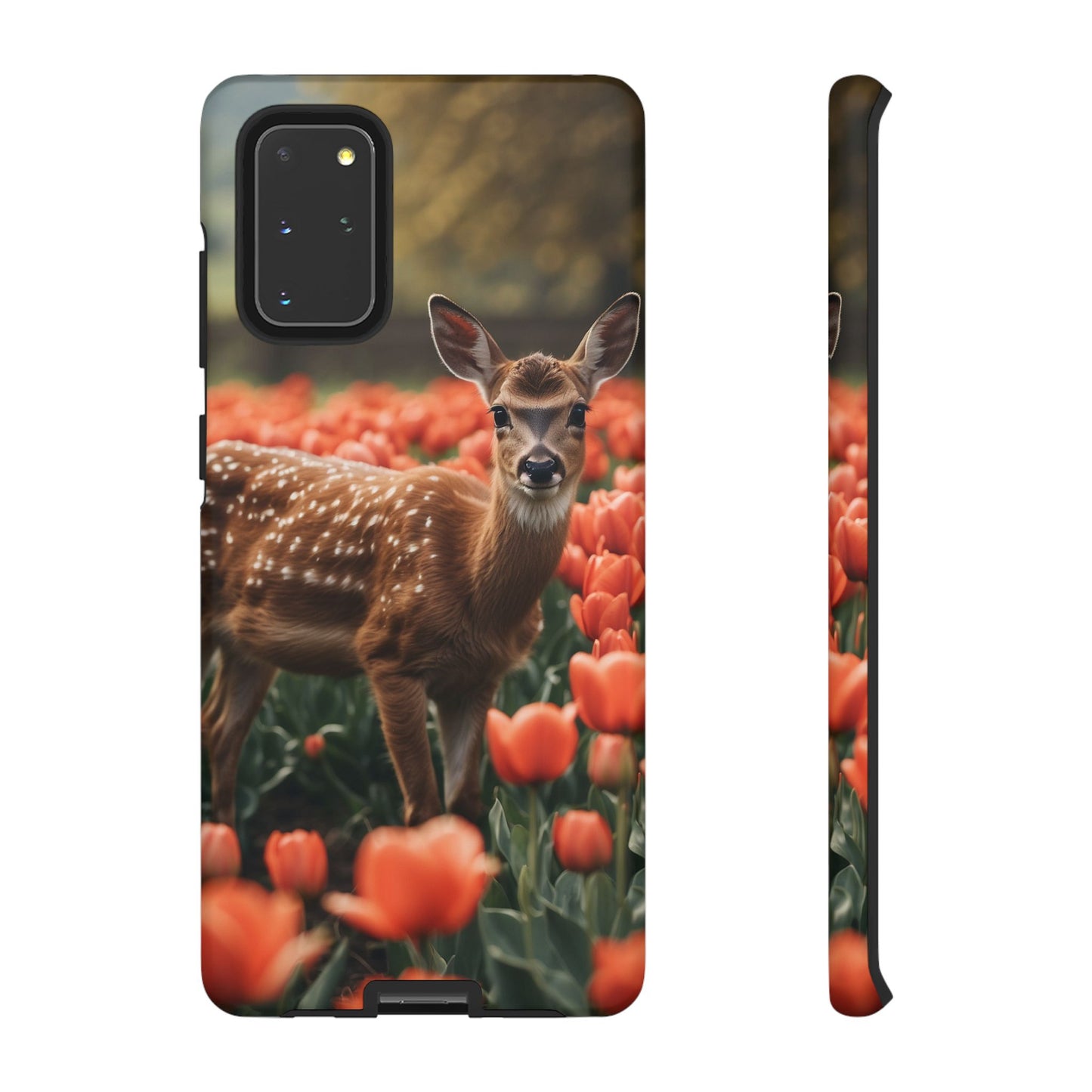 Fawn Among Tulips Samsung Galaxy Case