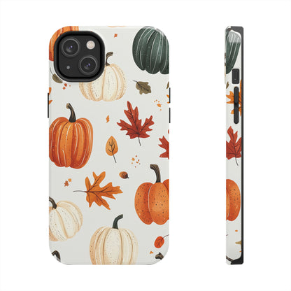 Autumn Pumpkin iPhone Case – Fall Leaves and Harvest Design