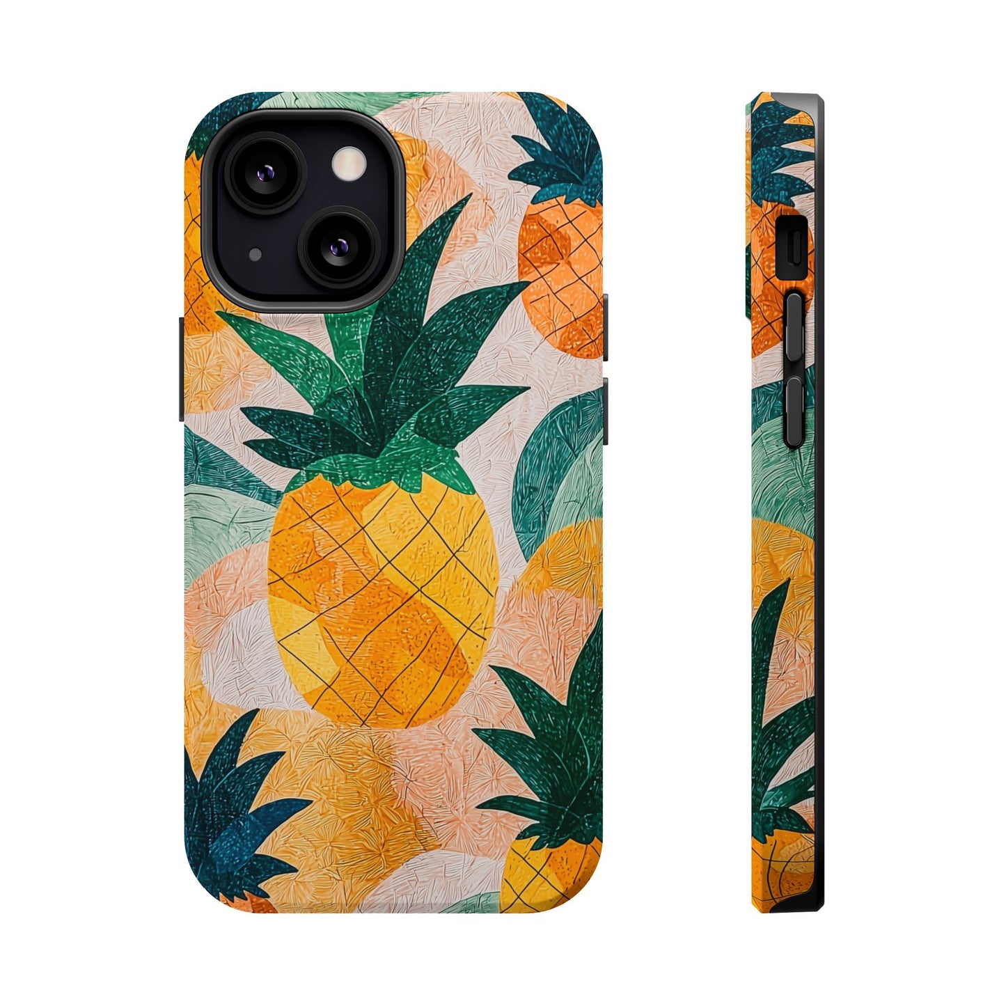 Tropical Pineapple MagSafe iPhone Case – Vibrant Fruit Design, Tough Dual-Layer Protection