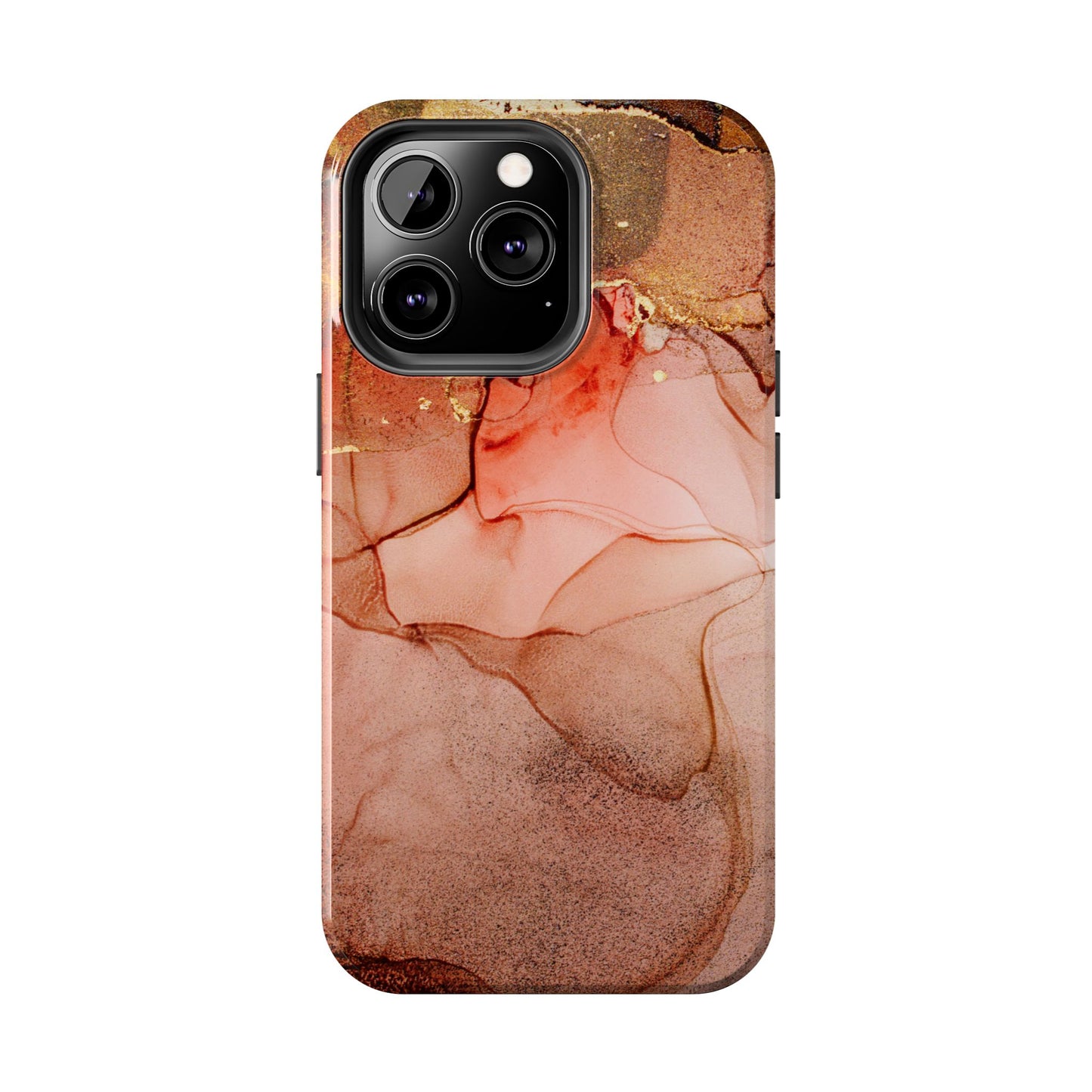 Ruby Red Marble Samsung Galaxy Case - Elegant Red Marble with Gold Accents