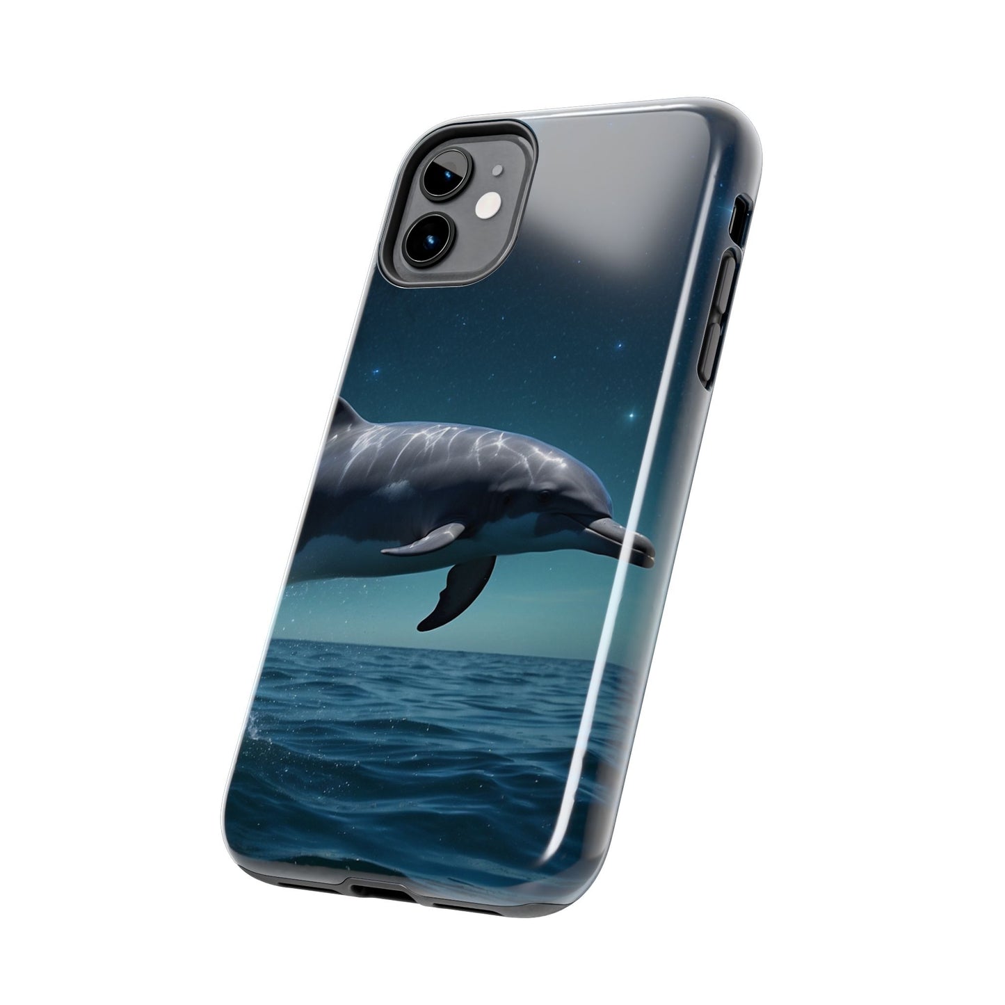 Midnight Ocean Dolphin - iPhone Case