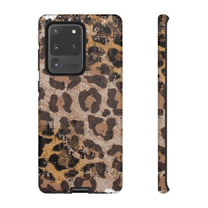 Vintage Distressed Leopard Print - Samsung Galaxy Series Case