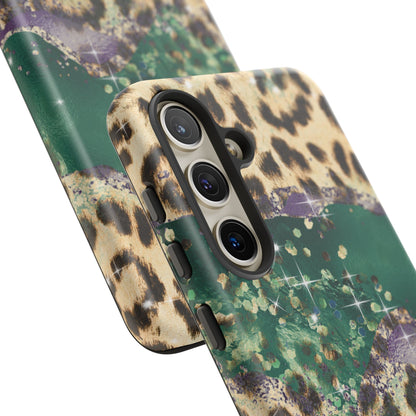 Emerald Glitter Leopard Print - iPhone Series Case