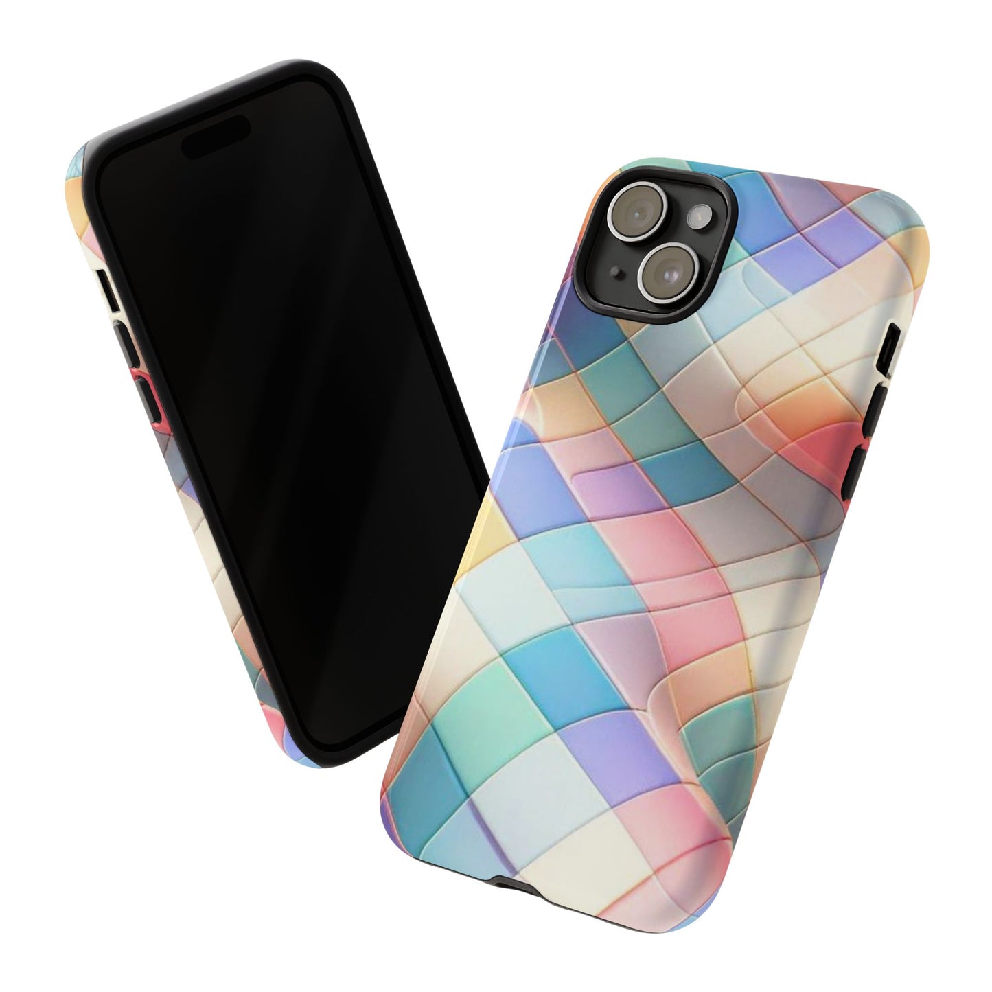 Pastel Prism Plaid iPhone Case