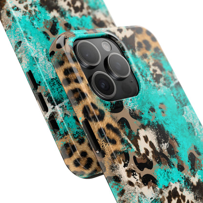 Aqua Splash Leopard - iPhone Series Case