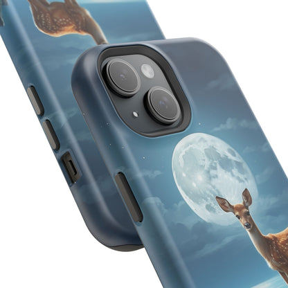 Enchanted Fawn Under the Moonlit Sky MagSafe iPhone Case