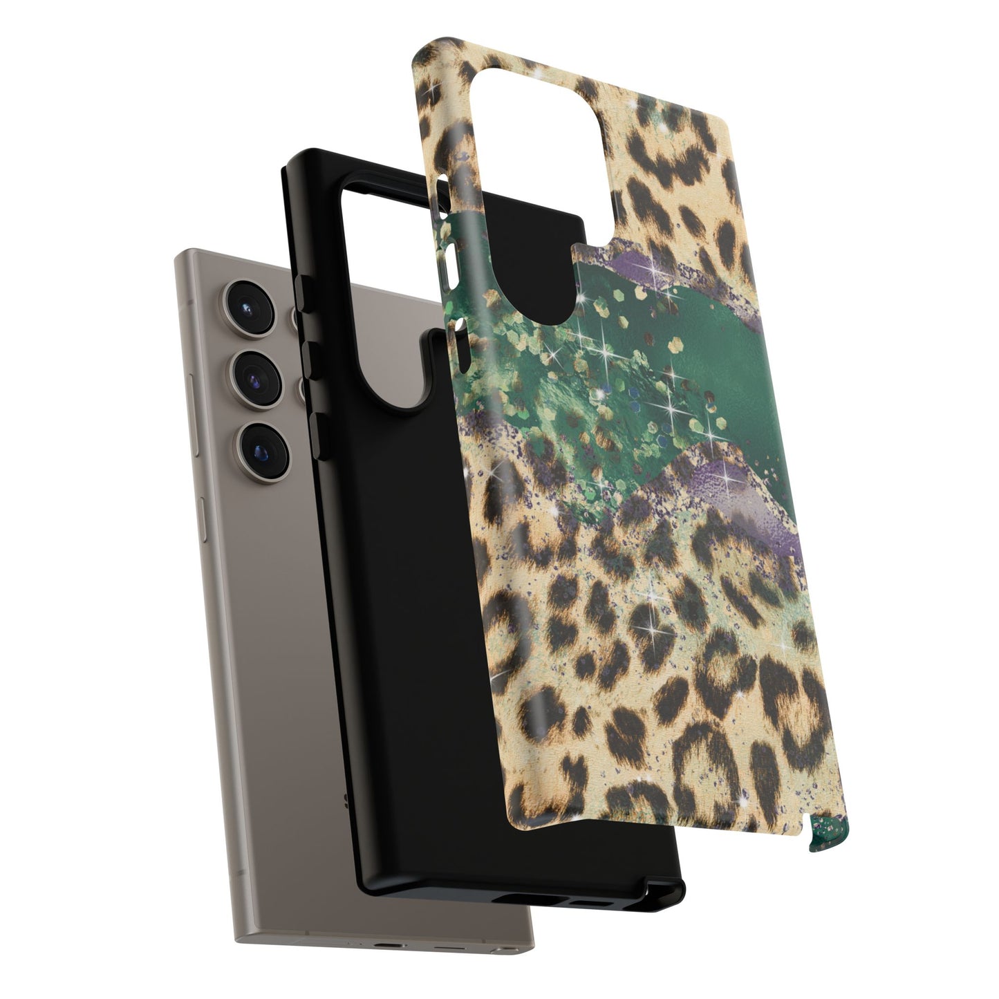 Emerald Glitter Leopard Print - iPhone Series Case