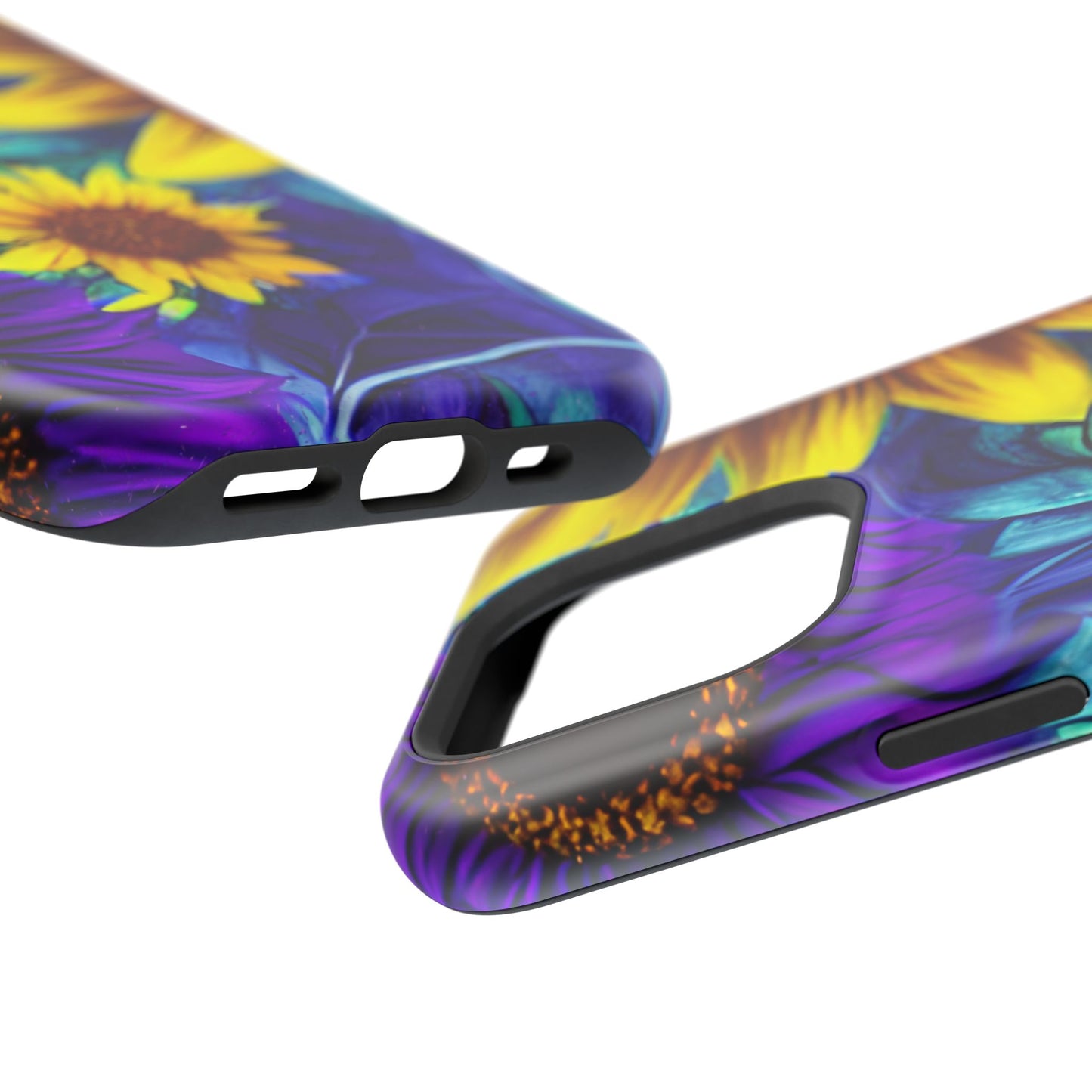 Purple & Gold Sunflower Dream - MagSafe iPhone Series Case