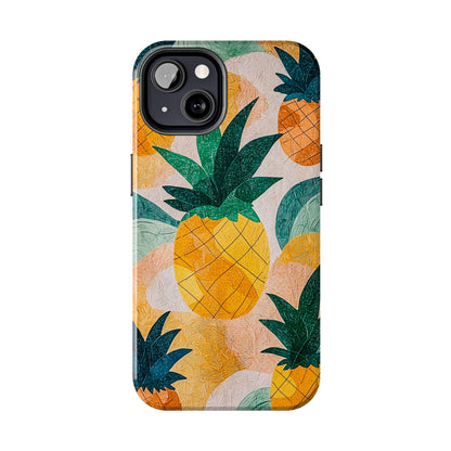 Tropical Pineapple iPhone Case – Vibrant Fruit Design, Tough Dual - Layer Protection - BOGO Cases