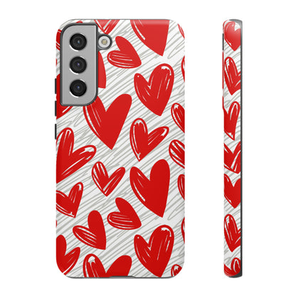 Samsung Galaxy Case: Whimsical Heart Doodle