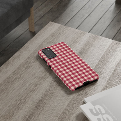 Vintage Red Gingham Check – Samsung Galaxy Case