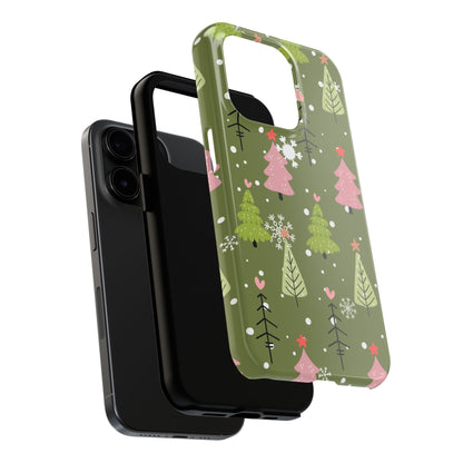 Whimsical Christmas Tree Pattern – iPhone Series Case