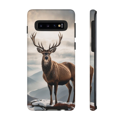 Alpine Majesty: Stag in Snow – Samsung Galaxy Case