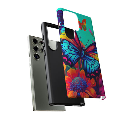 Vivid Butterfly & Floral Burst - Samsung Galaxy Case