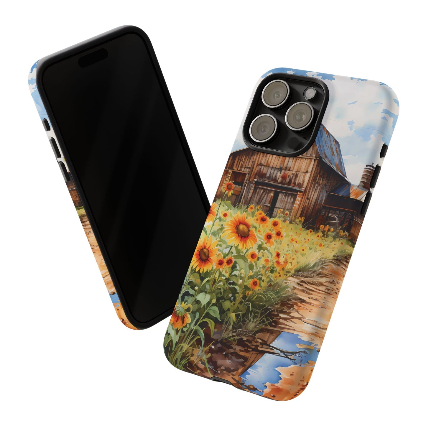 Sunflower iPhone Case  Rustic Farm Style