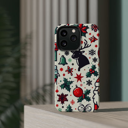 Cartoon Christmas Cheer – MagSafe iPhone Case