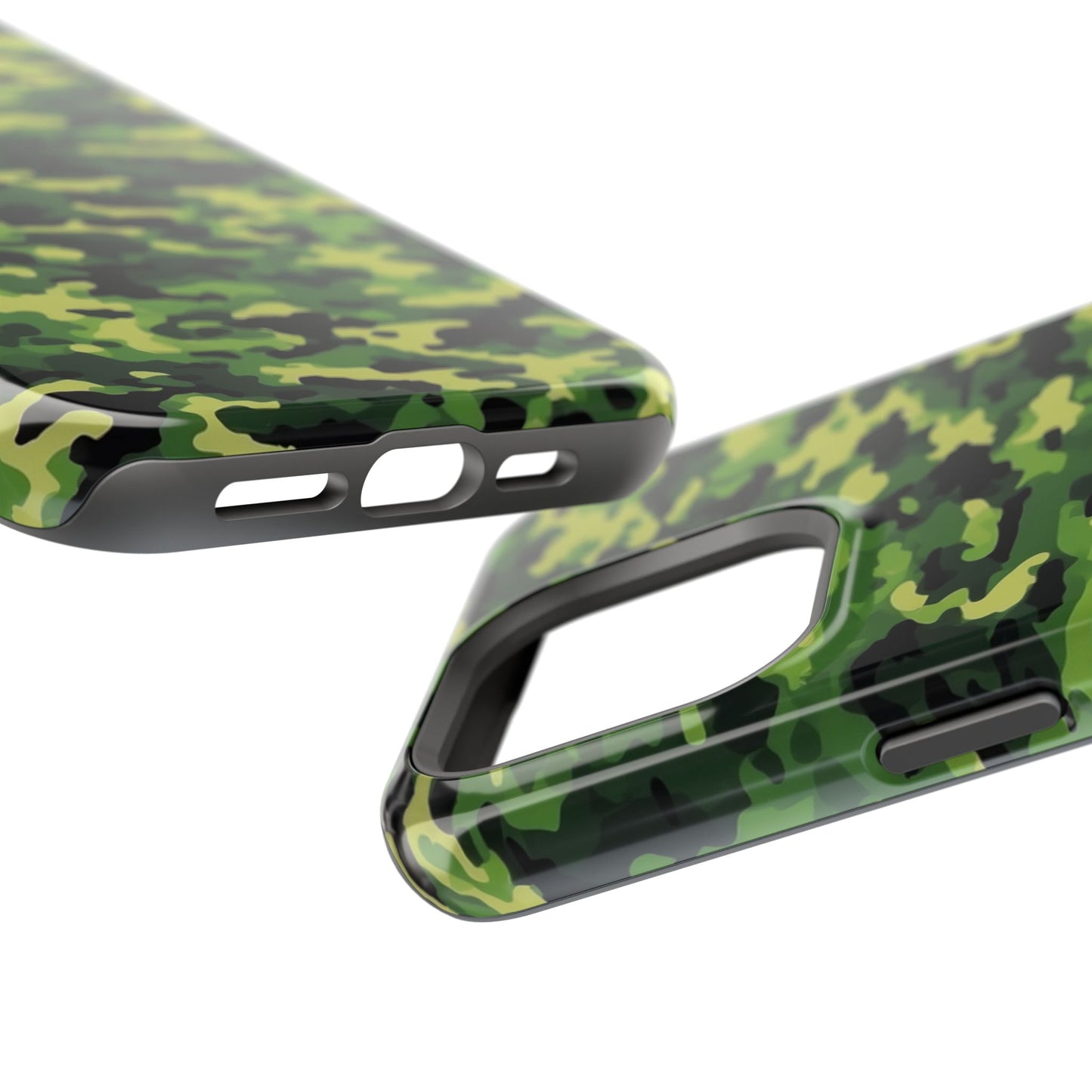 Green Woodland Camouflage – MagSafe iPhone Case, Slim and Shockproof