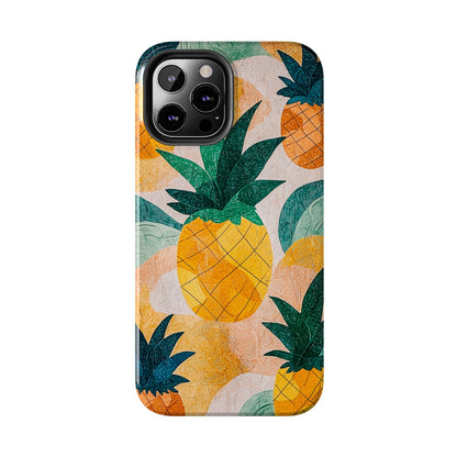 Tropical Pineapple iPhone Case – Vibrant Fruit Design, Tough Dual - Layer Protection - BOGO Cases