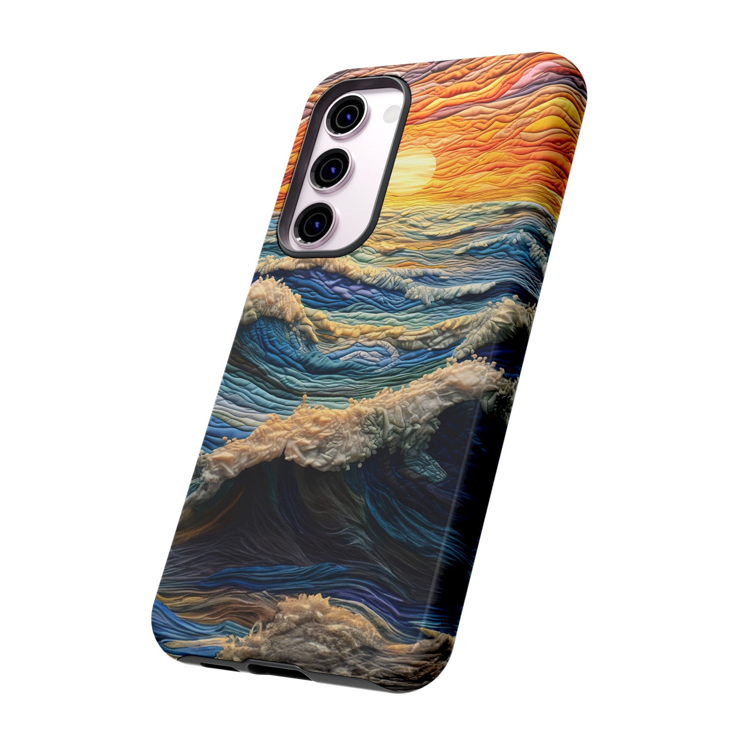 Textured Ocean Sunset Waves – Samsung Galaxy Series Case