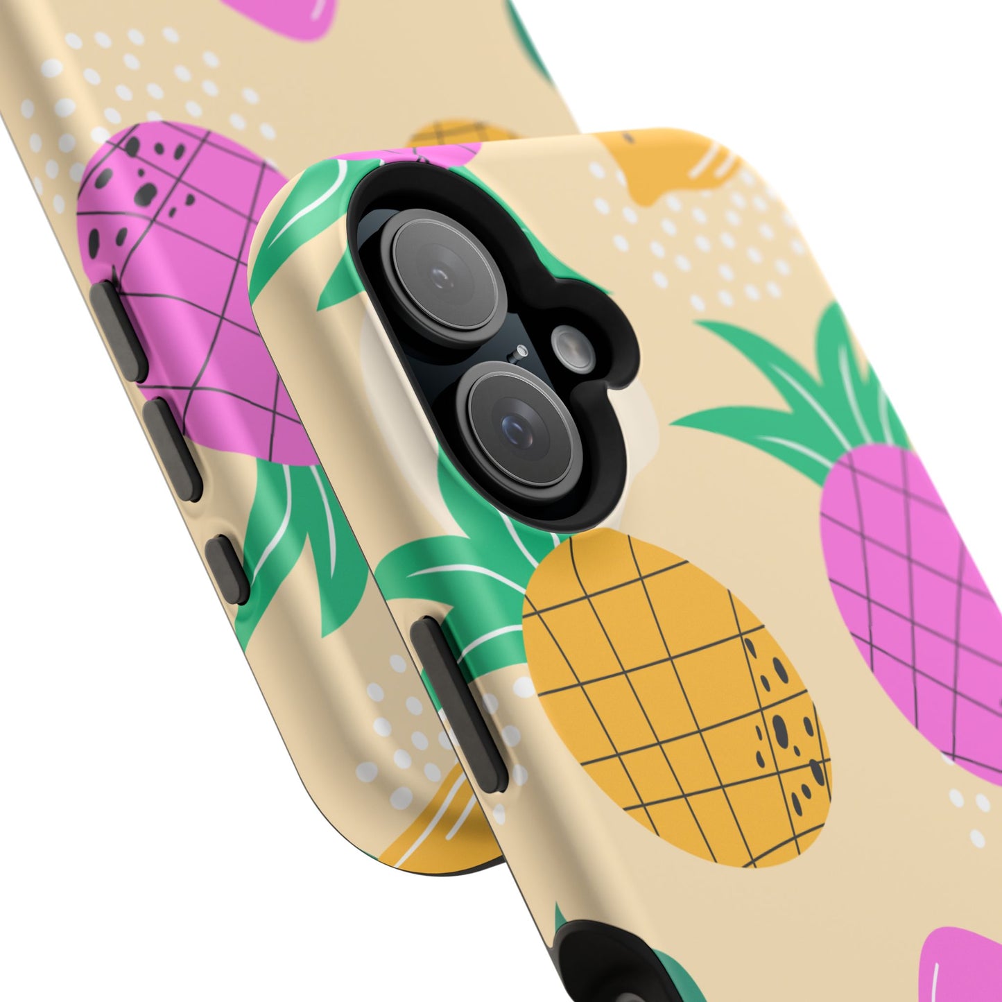 Tropical Pop MagSafe iPhone Case – Fun Pineapple & Lemon Design with Vibrant Summery Colors