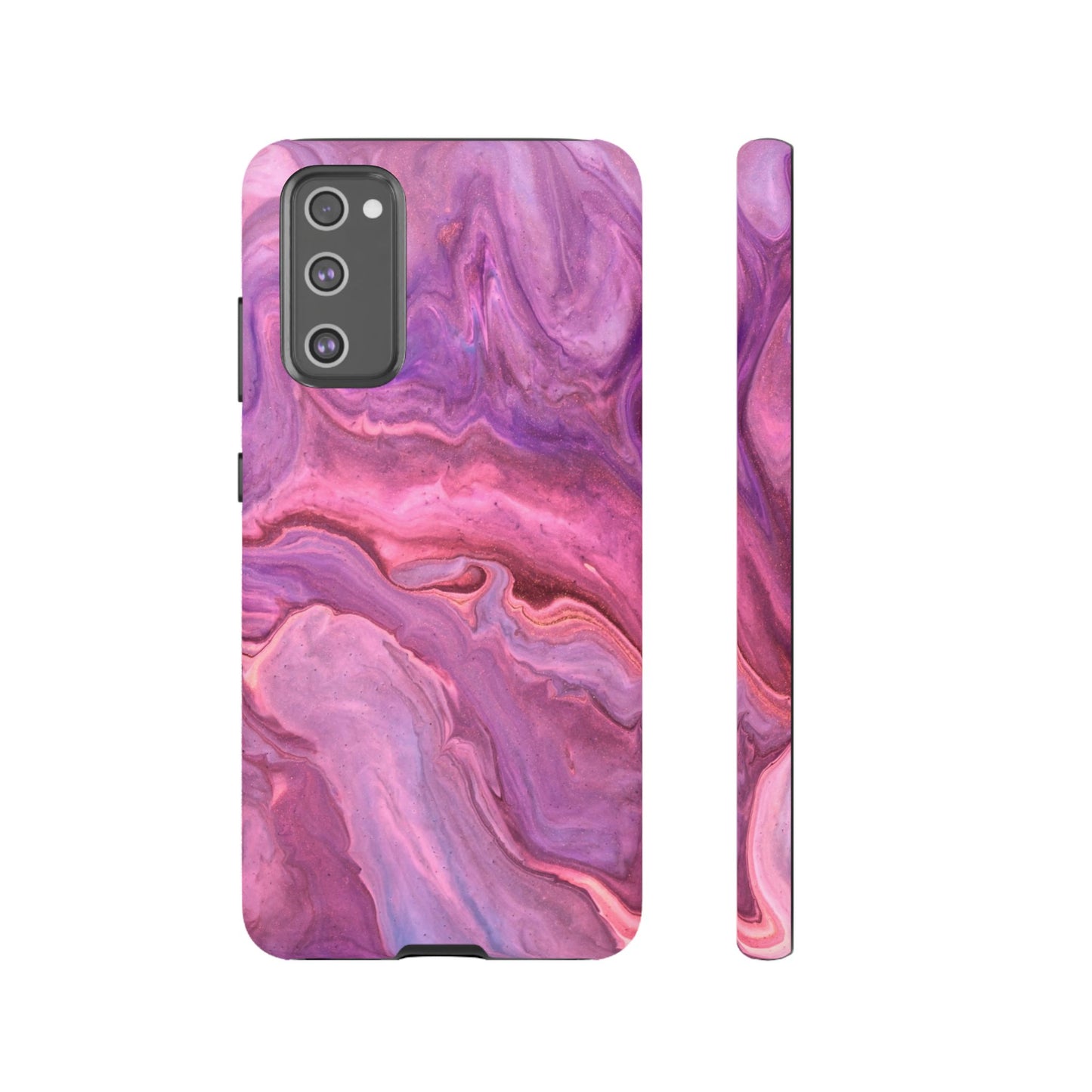 Lavender Dreamscape – Samsung Galaxy Case with Purple & Pink Marble Art