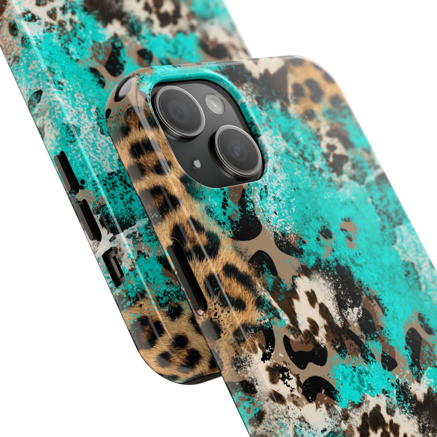 Aqua Splash Leopard - iPhone Series Case