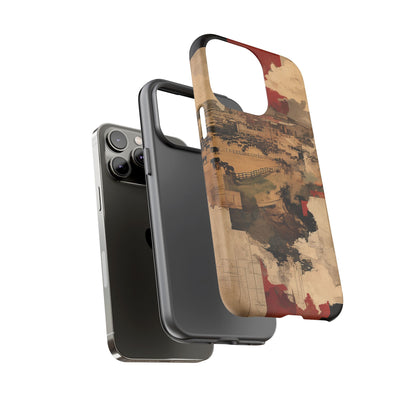 Vintage Abstract iPhone Case - Rustic Art Protective Cover