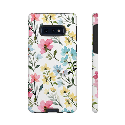 Watercolor Floral Bliss – Samsung Galaxy Case with Pastel Flower Design