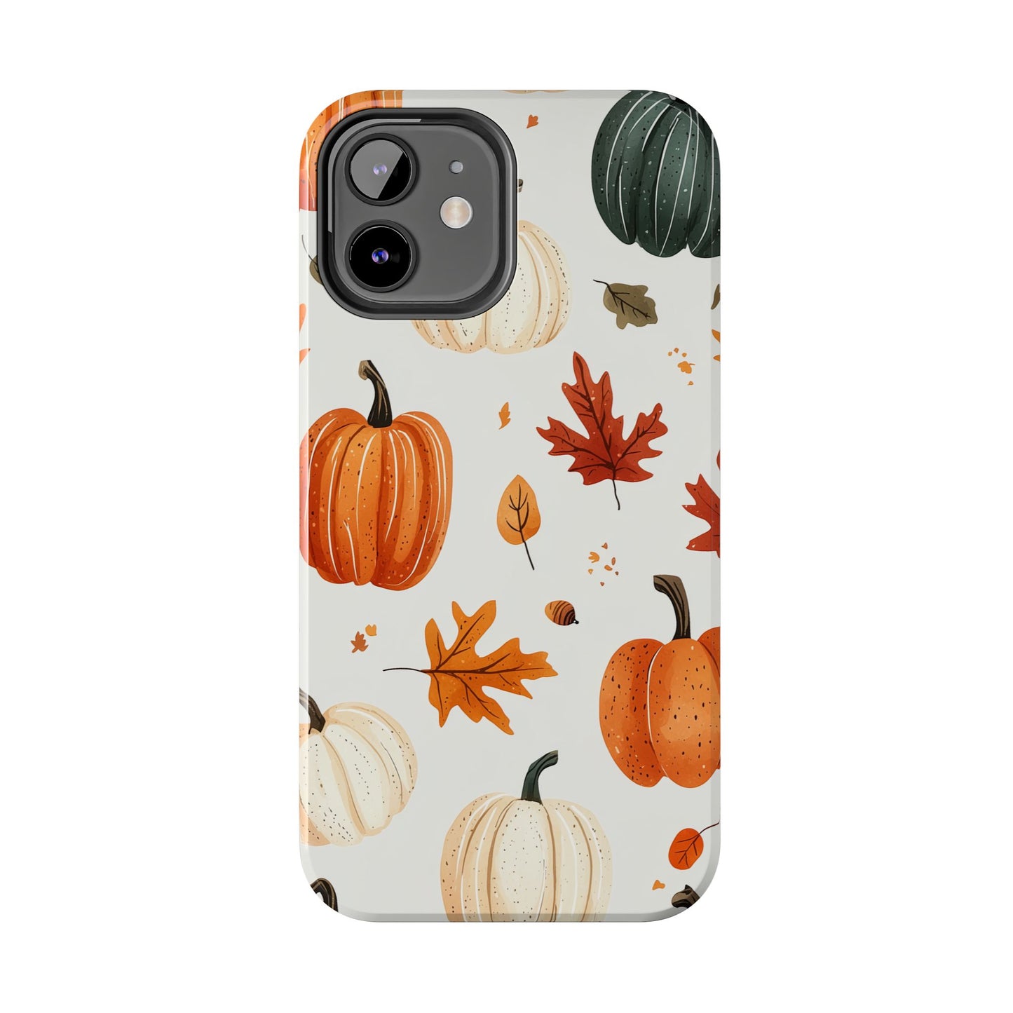 Autumn Pumpkin iPhone Case – Fall Leaves and Harvest Design