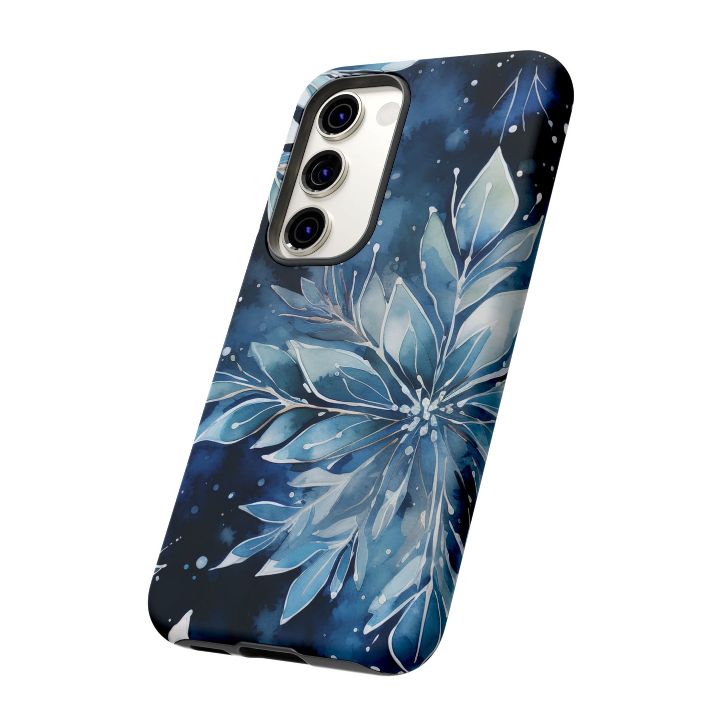 Winter’s Embrace – Blue Snowflake Samsung Galaxy Case