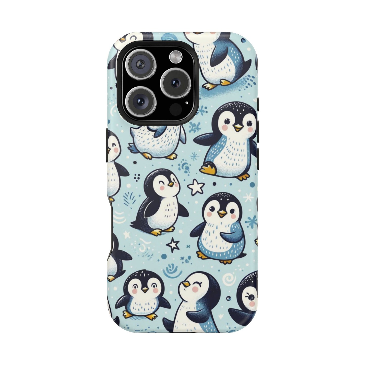 Cute Penguin Parade iPhone Case