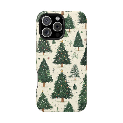 Festive Christmas Tree Forest Pattern – MagSafe iPhone Series Case