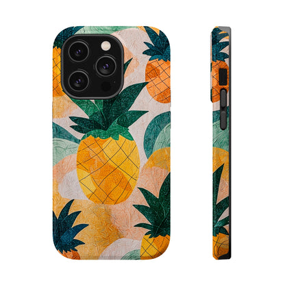 Tropical Pineapple MagSafe iPhone Case – Vibrant Fruit Design, Tough Dual-Layer Protection