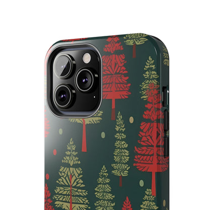 Retro Christmas Trees Pattern - iPhone Series Case