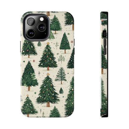 Festive Christmas Tree Forest Pattern – iPhone Series Case