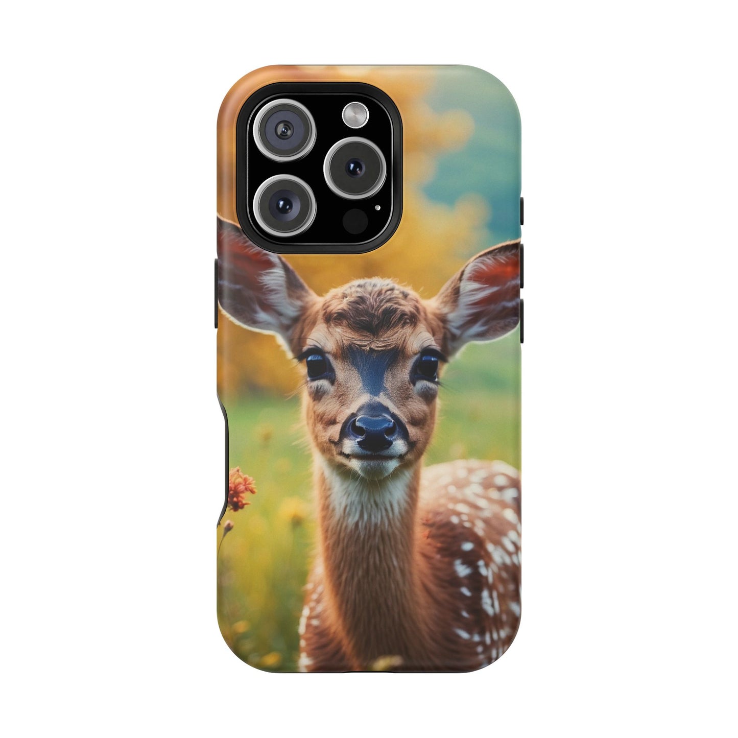 MagSafe-Compatible iPhone Case – Golden Meadow Fawn