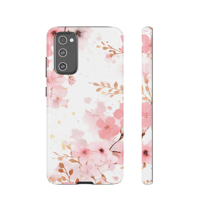 Soft Pink Cherry Blossom Samsung Galaxy Case – Elegant Floral Design