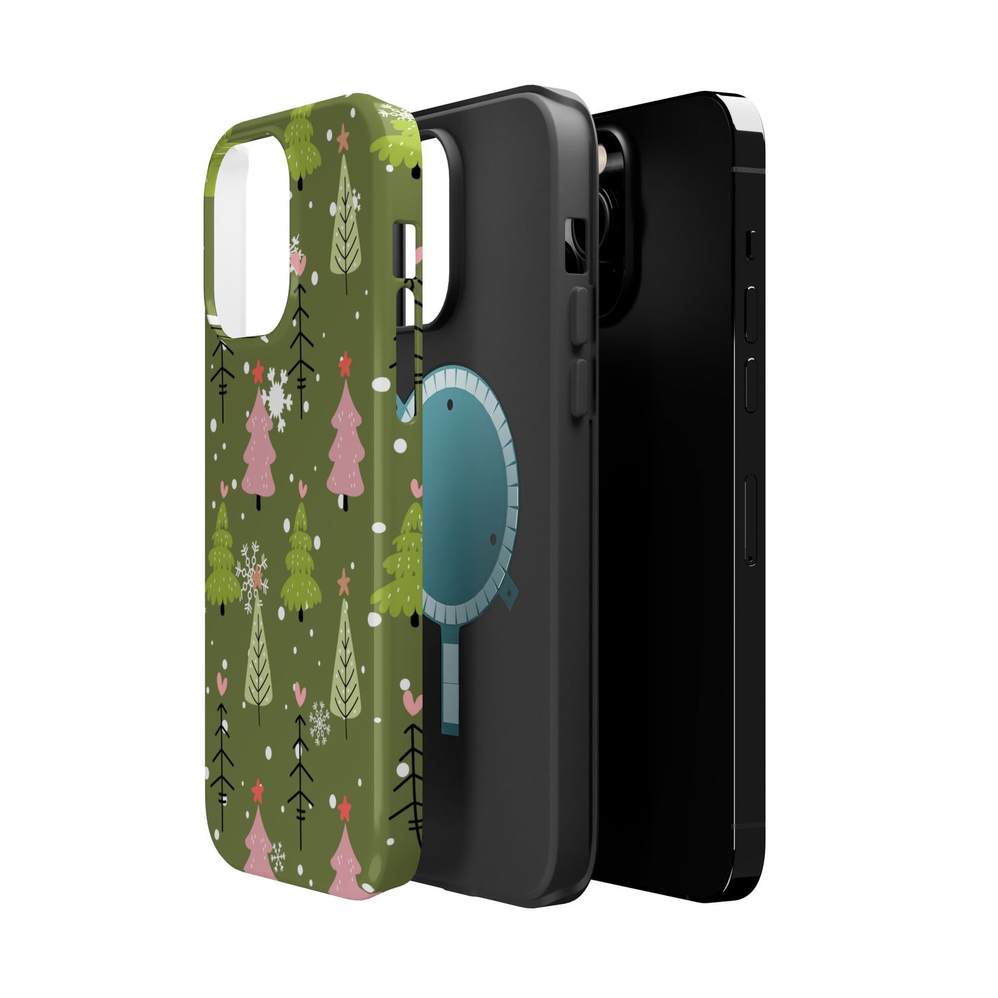 Whimsical Christmas Tree Pattern – MagSafe Phone Series Case