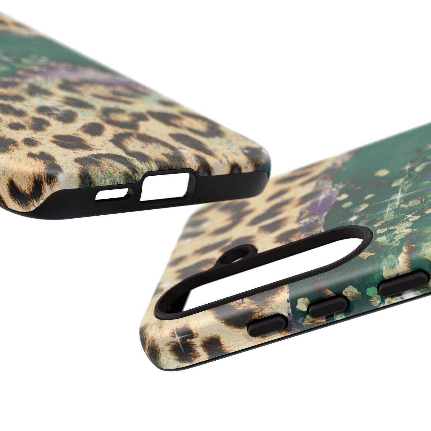 Emerald Glitter Leopard Print - iPhone Series Case