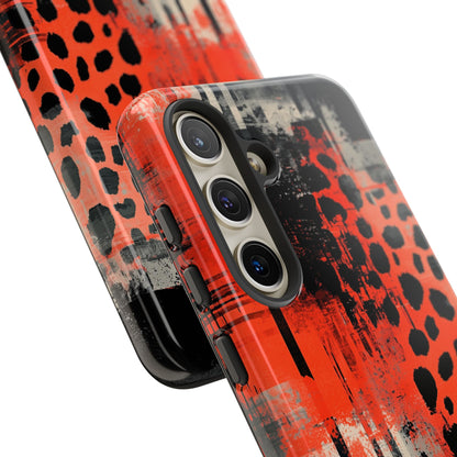 Cheetah Plaid Case – Red & Black Pattern