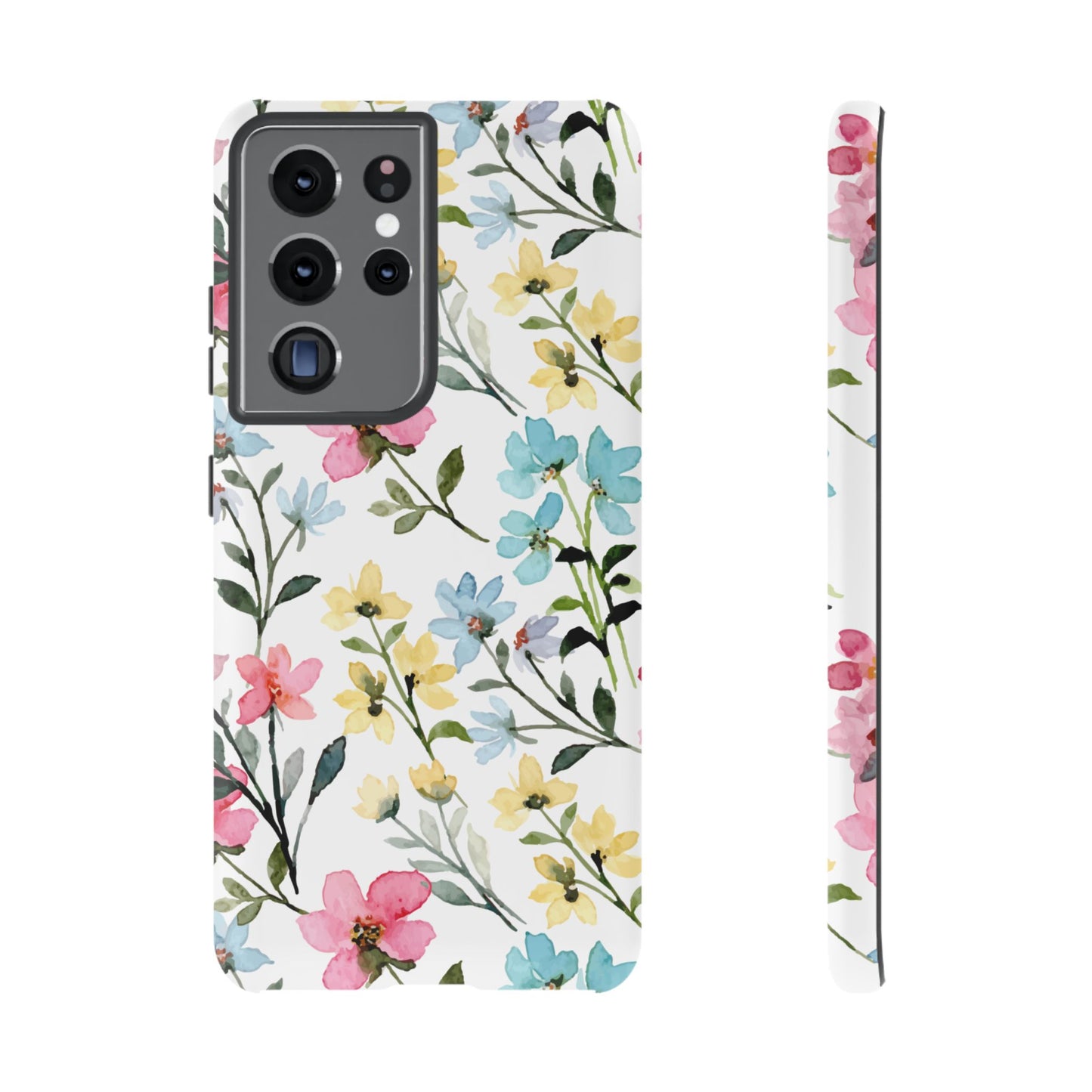 Watercolor Floral Bliss – Samsung Galaxy Case with Pastel Flower Design